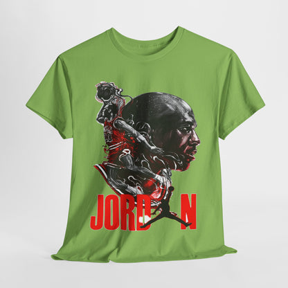 Jordan Inspired Unisex Heavy Cotton Tee - Retro Style Graphic Shirt