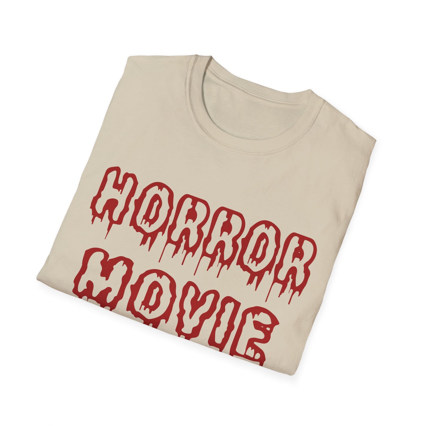 Unisex Horror Movie Addict T-Shirt – Perfect for Halloween, Movie Nights, Gifts for Cinephiles, Casual Wear, Comfortable Style