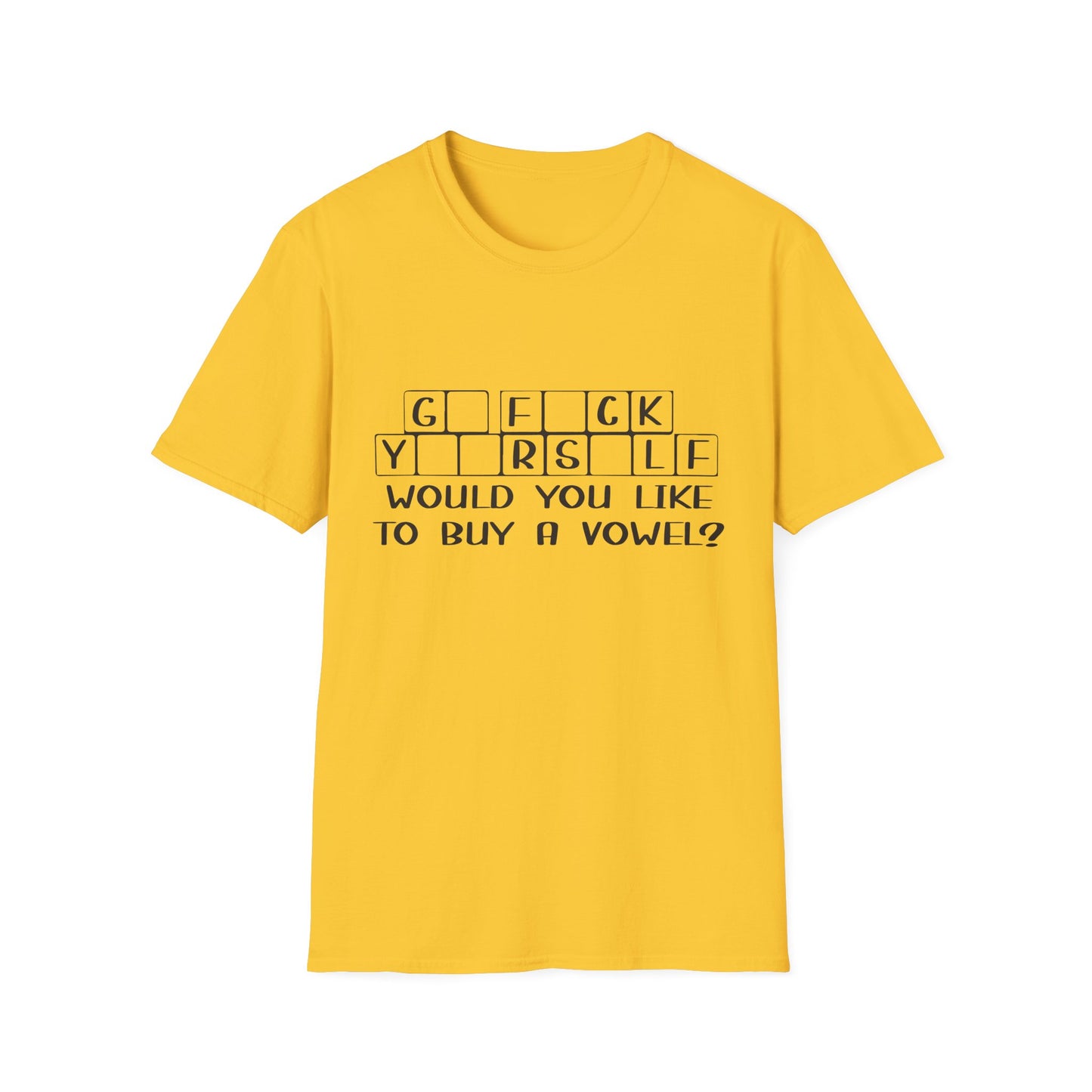 Funny Unisex T-Shirt - "G F C K Y R S L F" Graphic Tee - Perfect Gift for Casual Wear