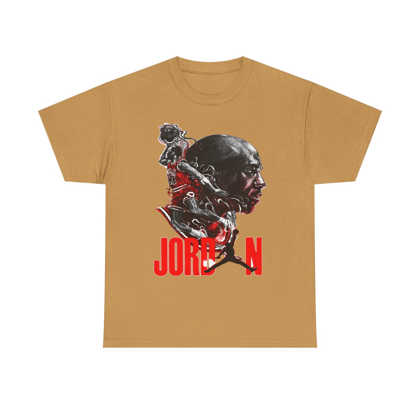 Jordan Inspired Unisex Heavy Cotton Tee - Retro Style Graphic Shirt