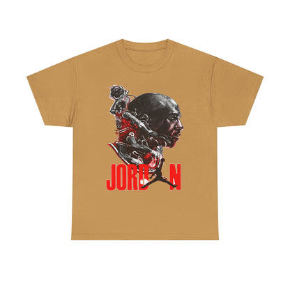 Jordan Inspired Unisex Heavy Cotton Tee - Retro Style Graphic Shirt