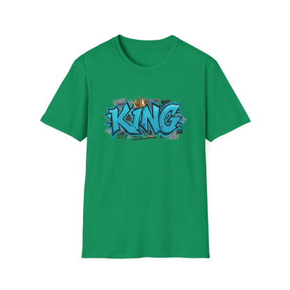 King Graffiti Unisex T-Shirt | Cool Urban Style Tee, Streetwear Fashion, Unique Gift for Him, Self-Expression, Birthday Present