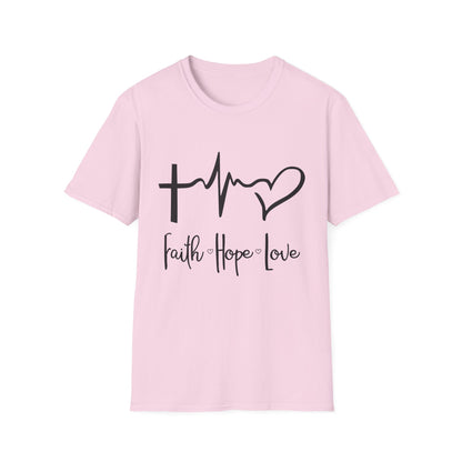 Faith Hope Love Unisex T-Shirt - Inspirational Graphic Tee for Everyday Wear