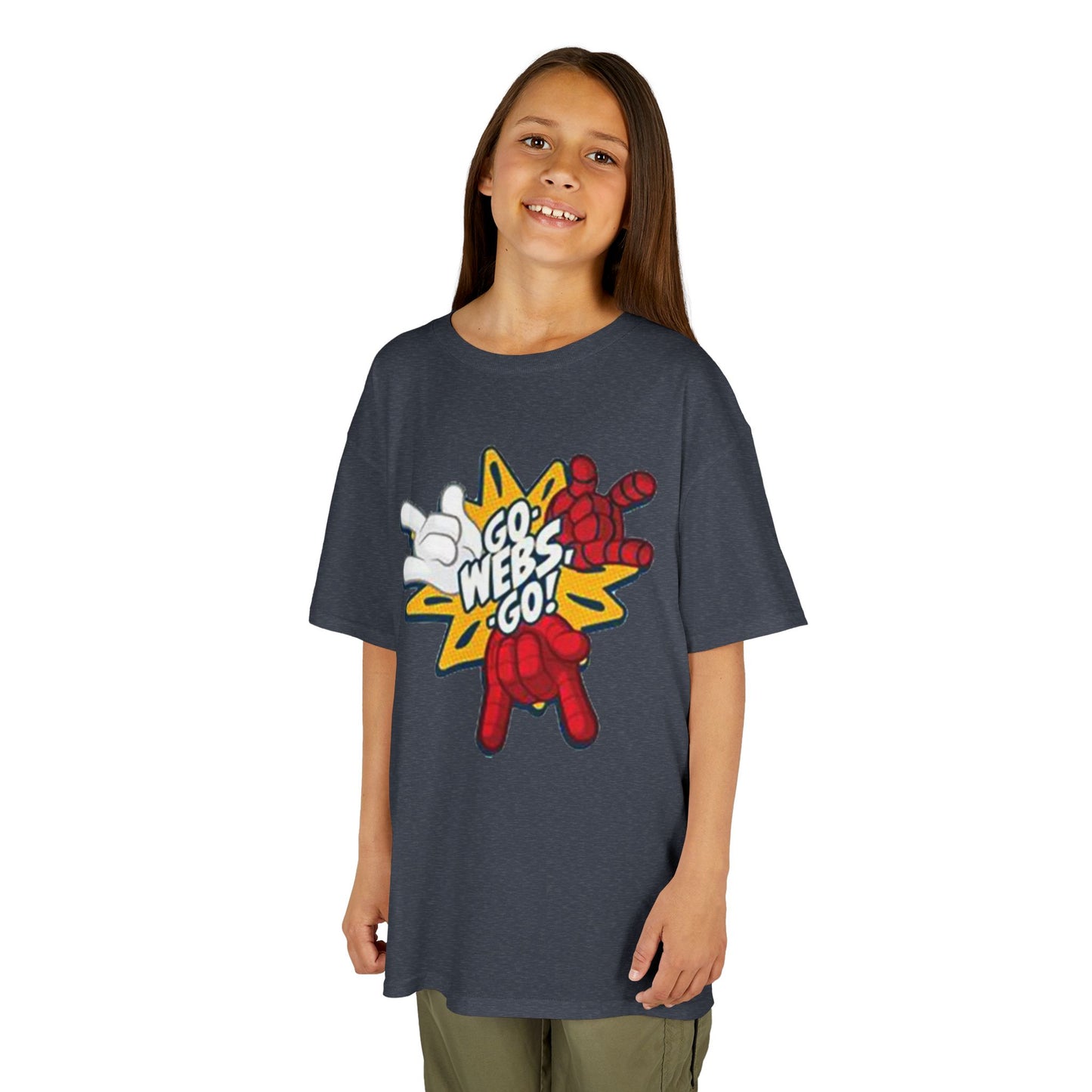 Kids Superhero Graphic Tee - Go Webs Go!