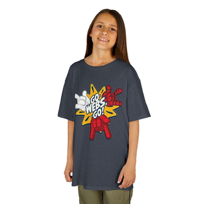 Kids Superhero Graphic Tee - Go Webs Go!