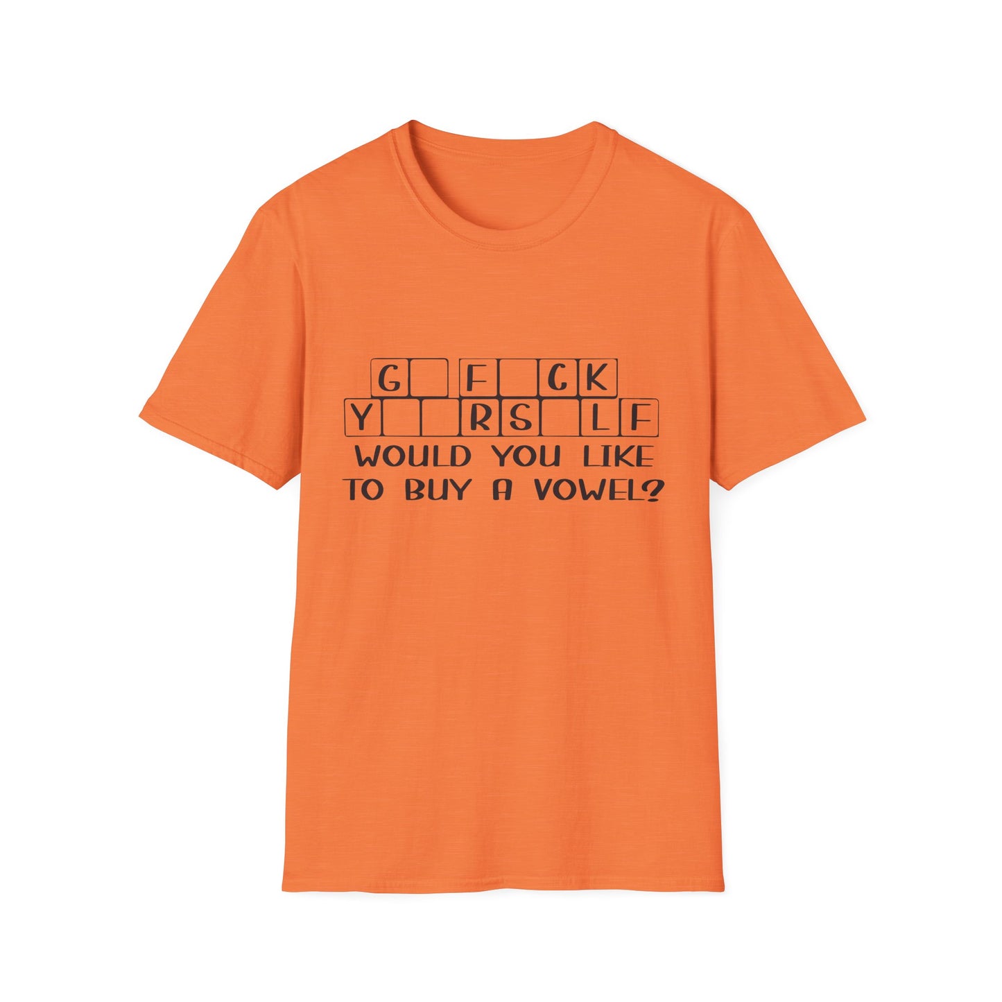Funny Unisex T-Shirt - "G F C K Y R S L F" Graphic Tee - Perfect Gift for Casual Wear
