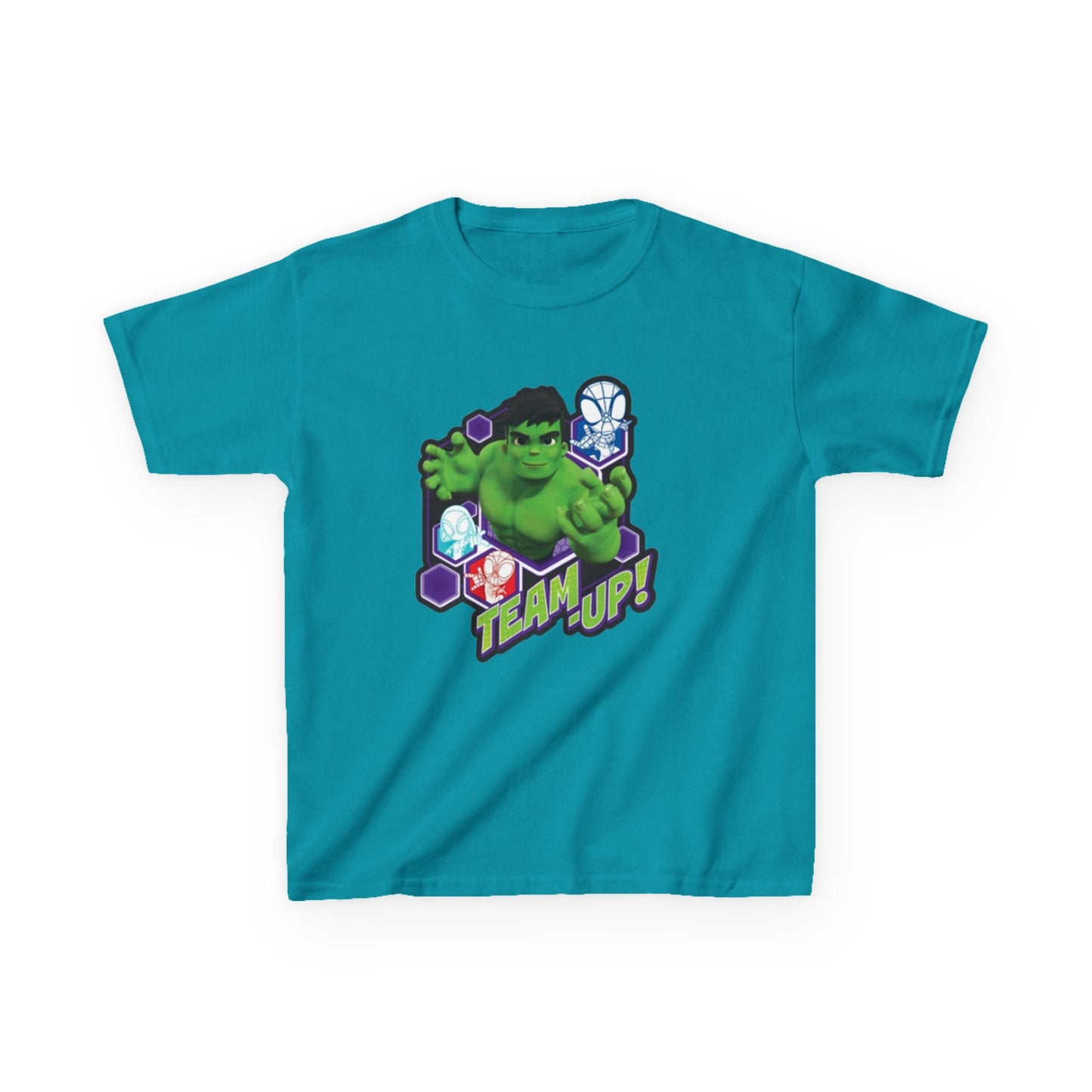 Hulk Team Up Kids Tee, Superhero Shirt, Fun Cotton Tee, Birthday Gift, Team Up T-Shirt, Kids Party Apparel
