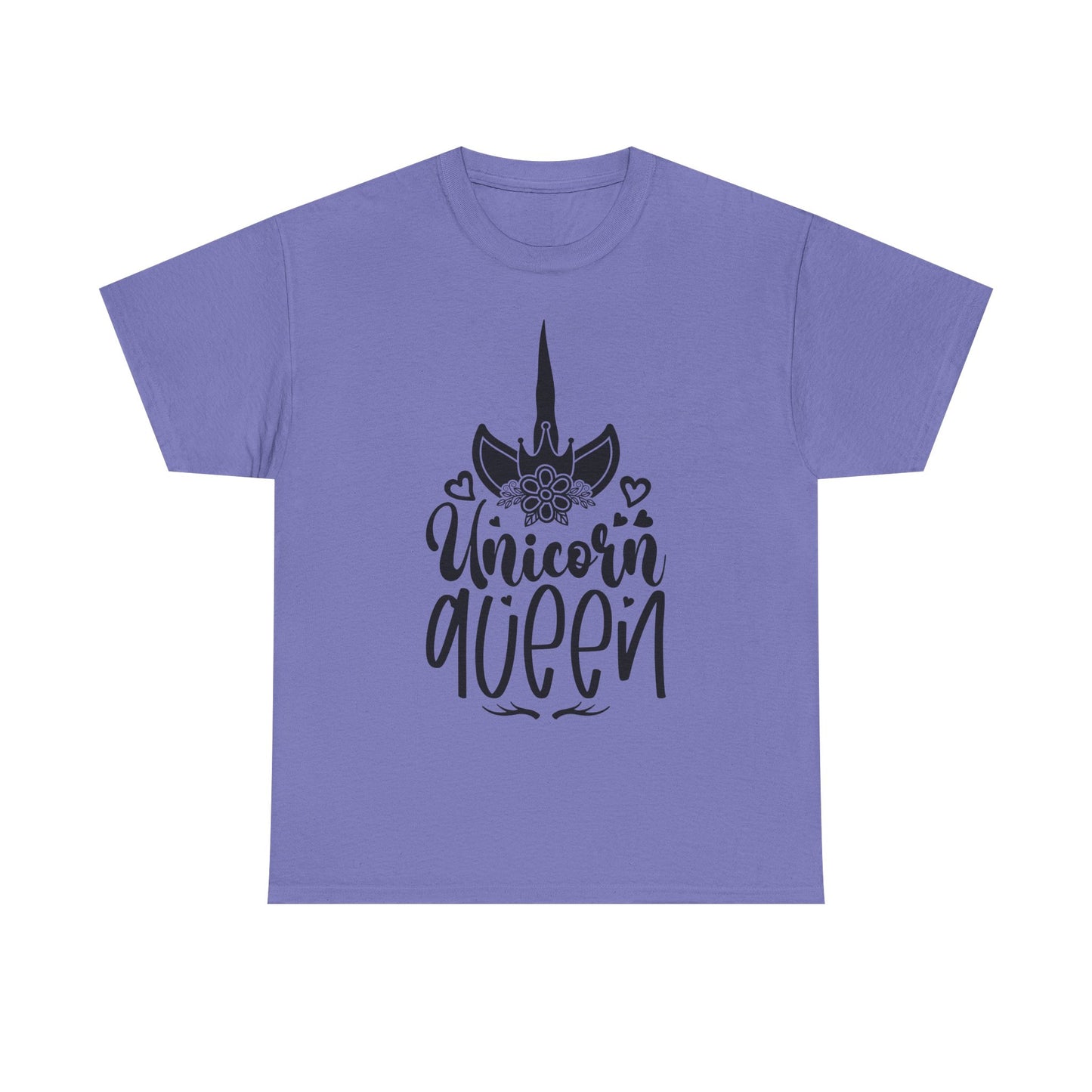 Unicorn Queen Unisex Heavy Cotton Tee - Fun and Playful Graphic T-Shirt for Unicorn Lovers