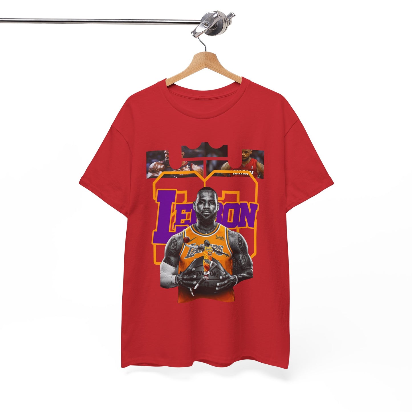 LeBron James Unisex Heavy Cotton Tee - Basketball Fan Apparel