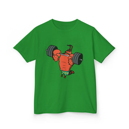 Kids Fitness Lobster Tee, Funny Kids T-Shirt, Gym Humor Tee, Nautical Theme Shirt, Gift for Young Athletes