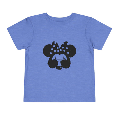 Cute Toddler Tee with Sunglasses Minnie Design, Kids Fashion, Summer Outfit, Birthday Gift, Playdate Shirt