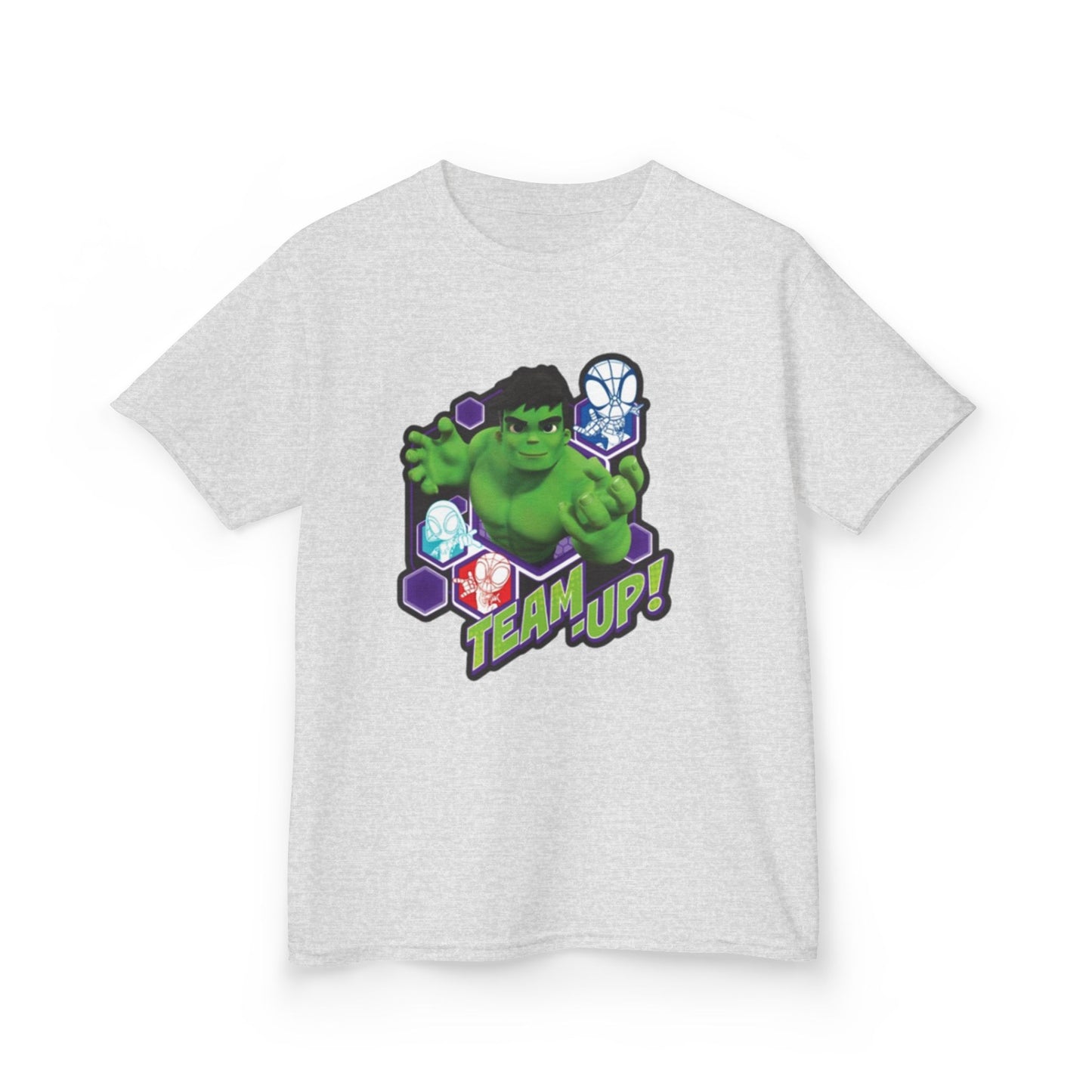 Hulk Team Up Kids Tee, Superhero Shirt, Fun Cotton Tee, Birthday Gift, Team Up T-Shirt, Kids Party Apparel