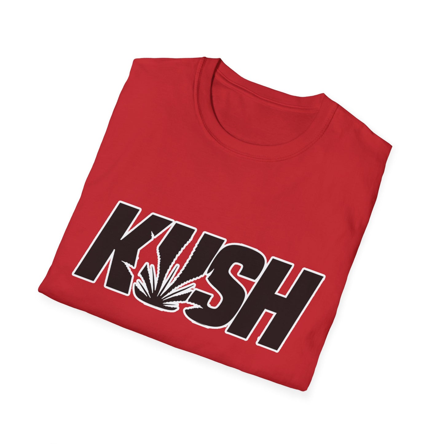 KUSH Graphic Unisex Softstyle T-Shirt - Cool Cannabis Vibe
