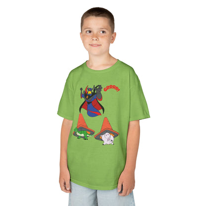 Kids Cartoon Battle Tee - Fun & Unique Grrr! Design