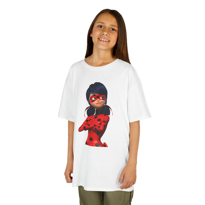 Cool Ladybug Superhero Kids Heavy Cotton Tee | Fun and Playful Design for Young Heroes