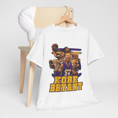 Kobe Bryant Tribute Unisex Heavy Cotton Tee - Basketball Legend Shirt