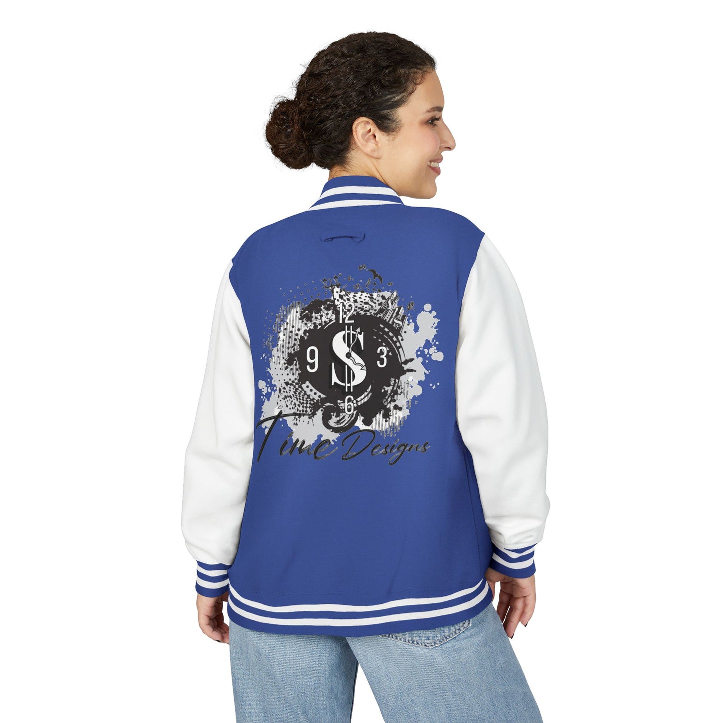 Trendy Unisex Heavyweight Letterman Jacket with Art Design