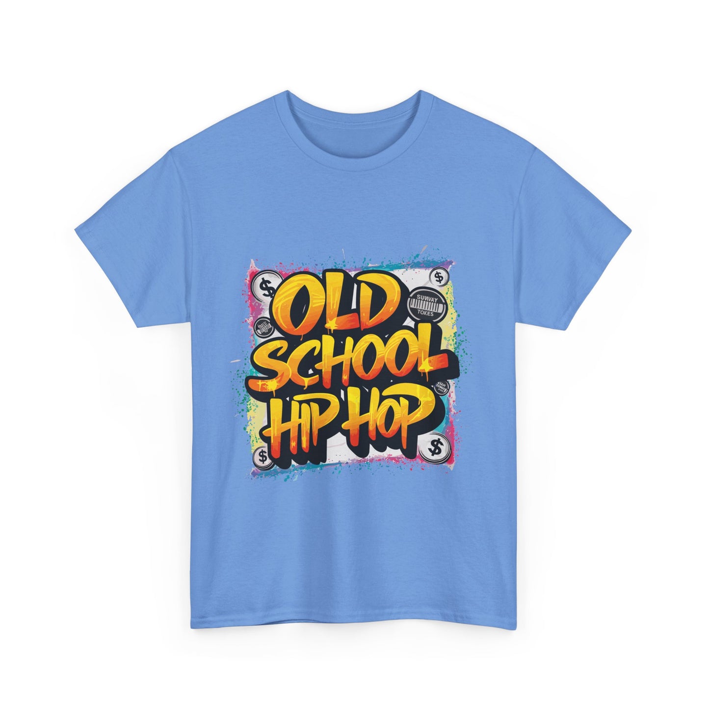 Old School Hip Hop Unisex Heavy Cotton Tee, Retro Streetwear Shirt, Gift for Music Lovers, Vintage Hip Hop Apparel, Cool Graphic Tee