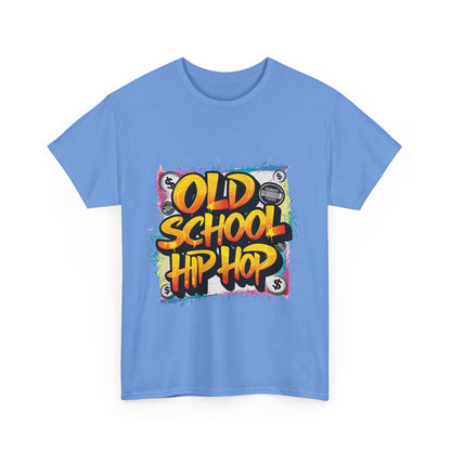 Old School Hip Hop Unisex Heavy Cotton Tee, Retro Streetwear Shirt, Gift for Music Lovers, Vintage Hip Hop Apparel, Cool Graphic Tee