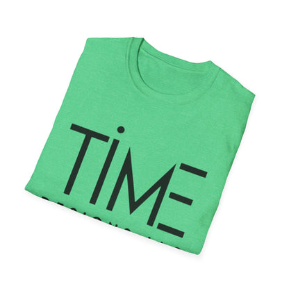 Minimalist Time Design Unisex T-Shirt, Casual Wear, Gift for Him/Her, Everyday Style, Graphic Tee, Modern Apparel