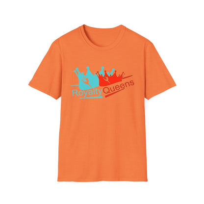 Royalty Queens Unisex T-Shirt, Softstyle Tee for Girls, Crown Graphic, Birthday Gift, Queen's Day Celebration, Casual Wear