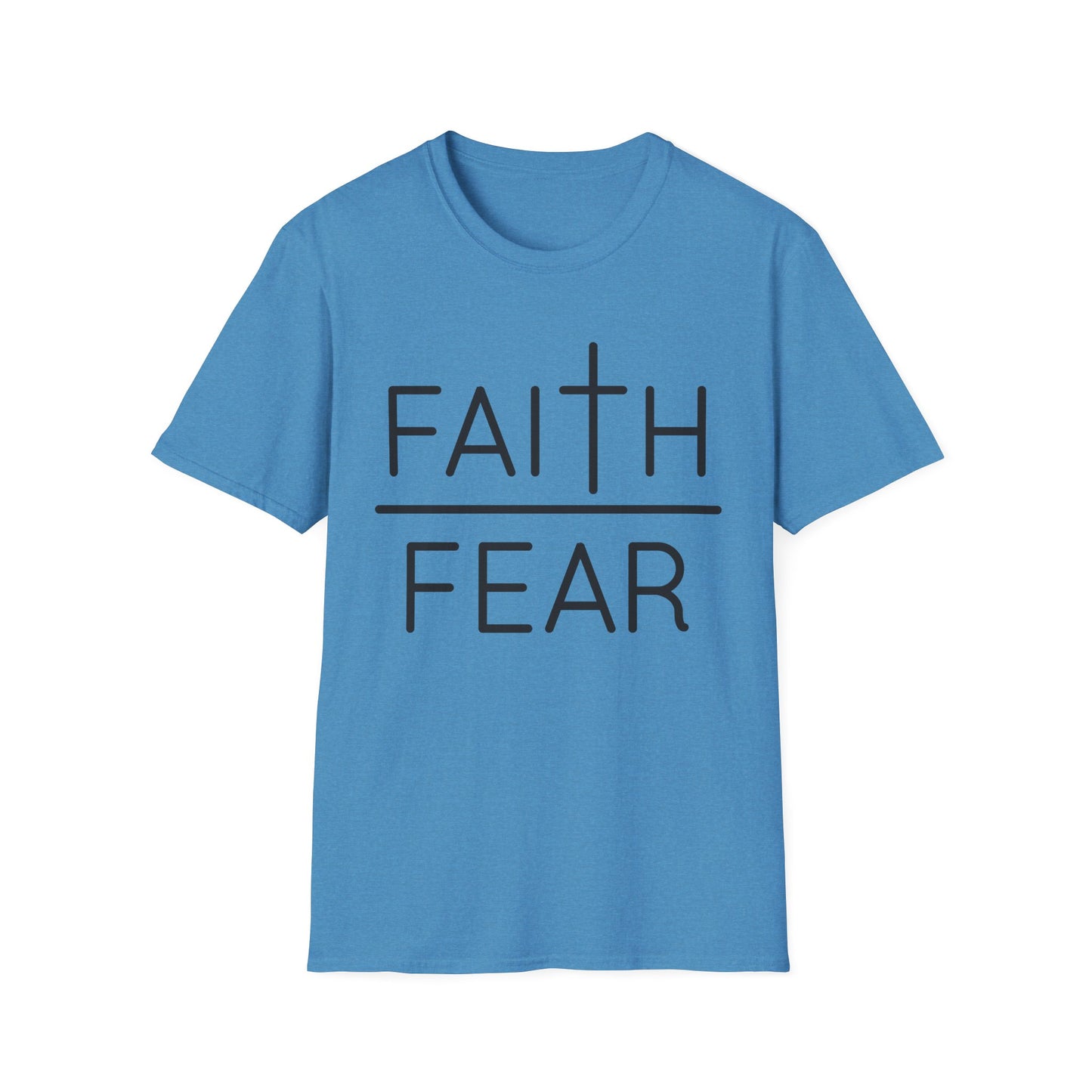 Inspirational Faith Over Fear T-Shirt | Unisex Softstyle Tee