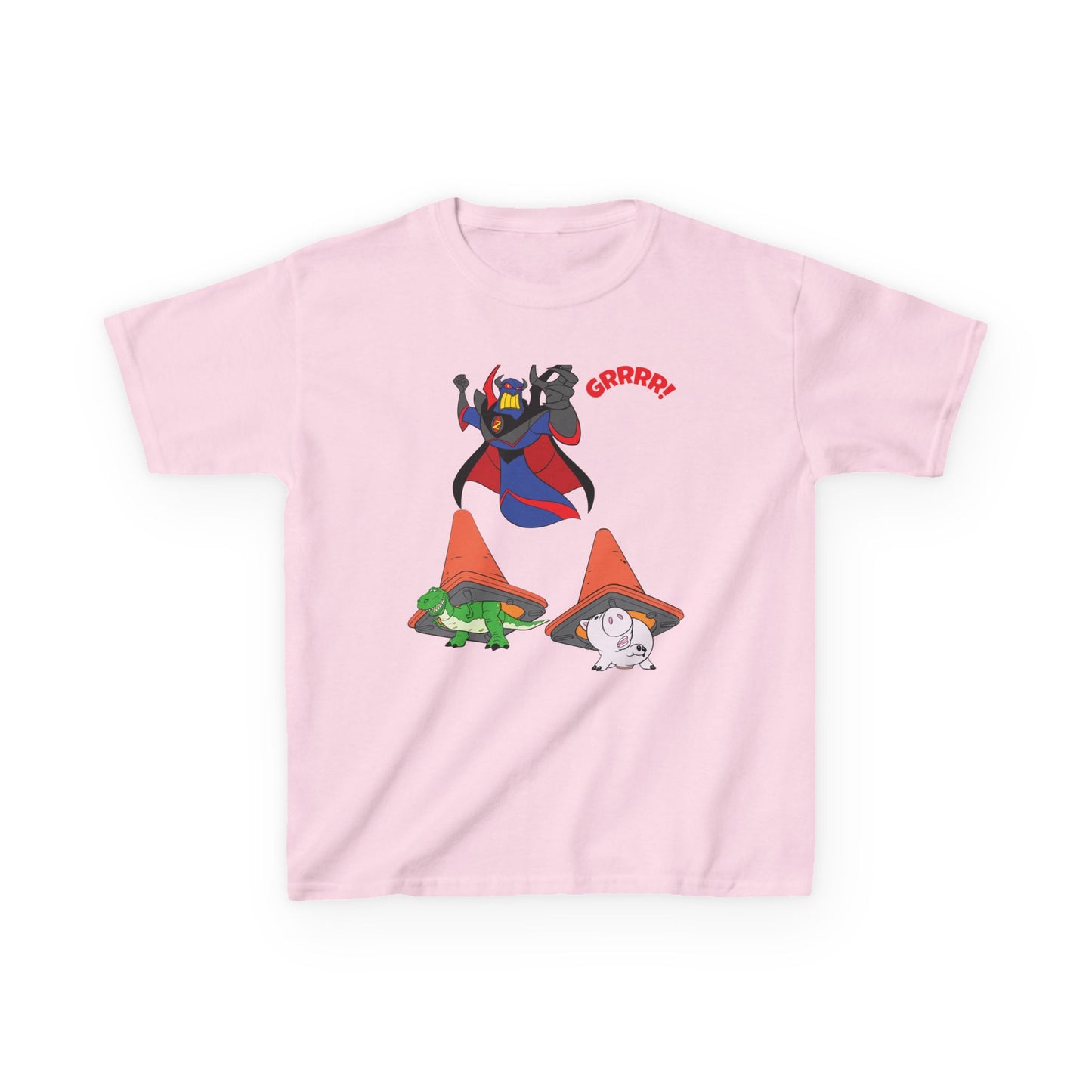 Kids Cartoon Battle Tee - Fun & Unique Grrr! Design