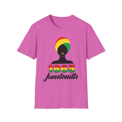 Juneteenth Celebration T-Shirt, Black History Month Tee, Unisex Softstyle Shirt, 1865 Juneteenth Shirt, African American Pride Top
