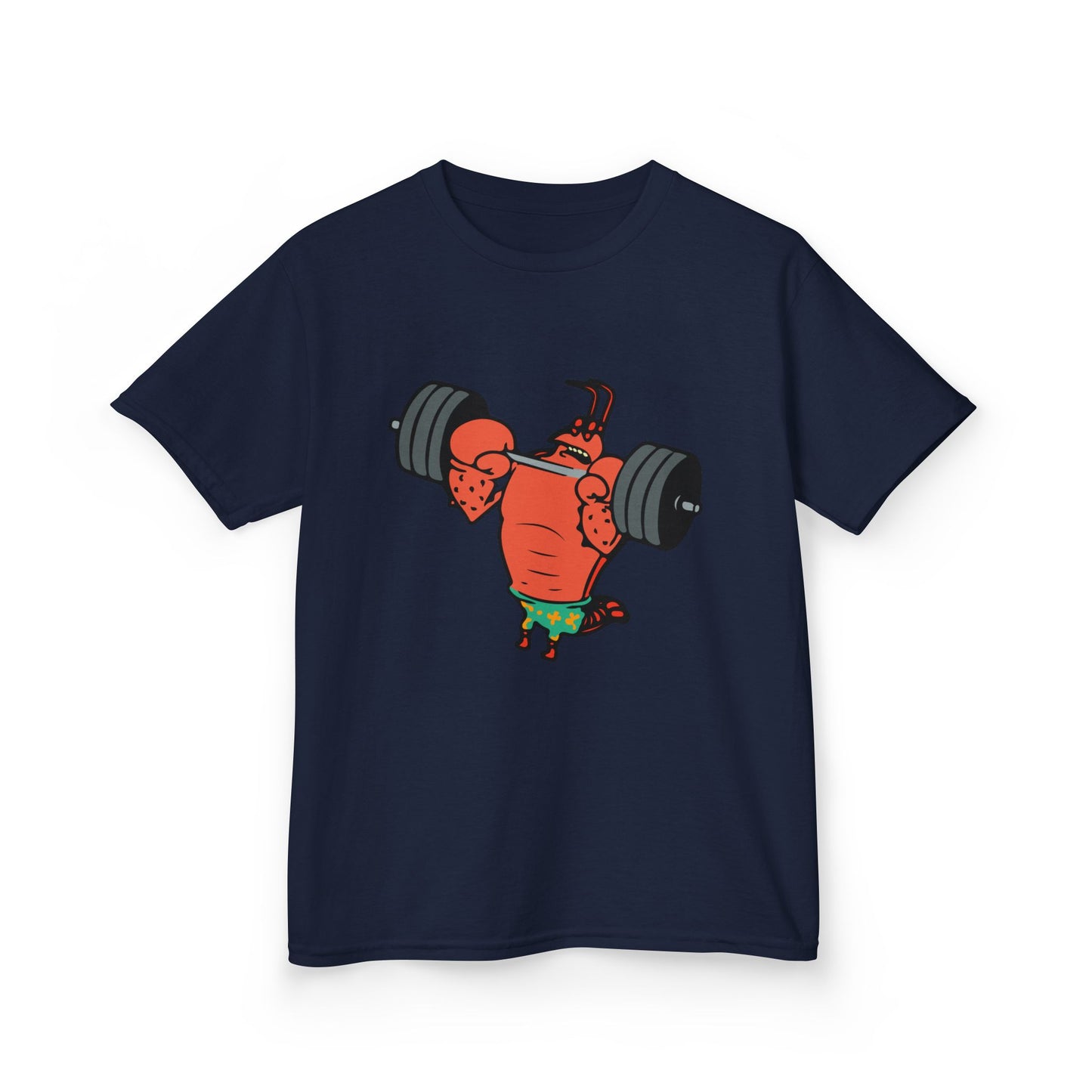 Kids Fitness Lobster Tee, Funny Kids T-Shirt, Gym Humor Tee, Nautical Theme Shirt, Gift for Young Athletes