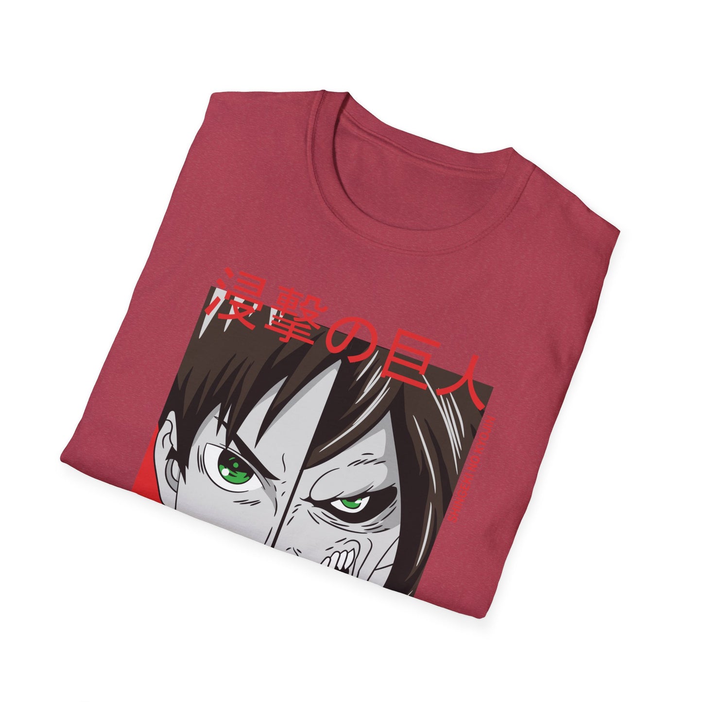 Anime-Inspired Unisex T-Shirt, Eren Yeager Graphic Tee, Casual Streetwear, Gift for Fans, Unique Graphic Shirt