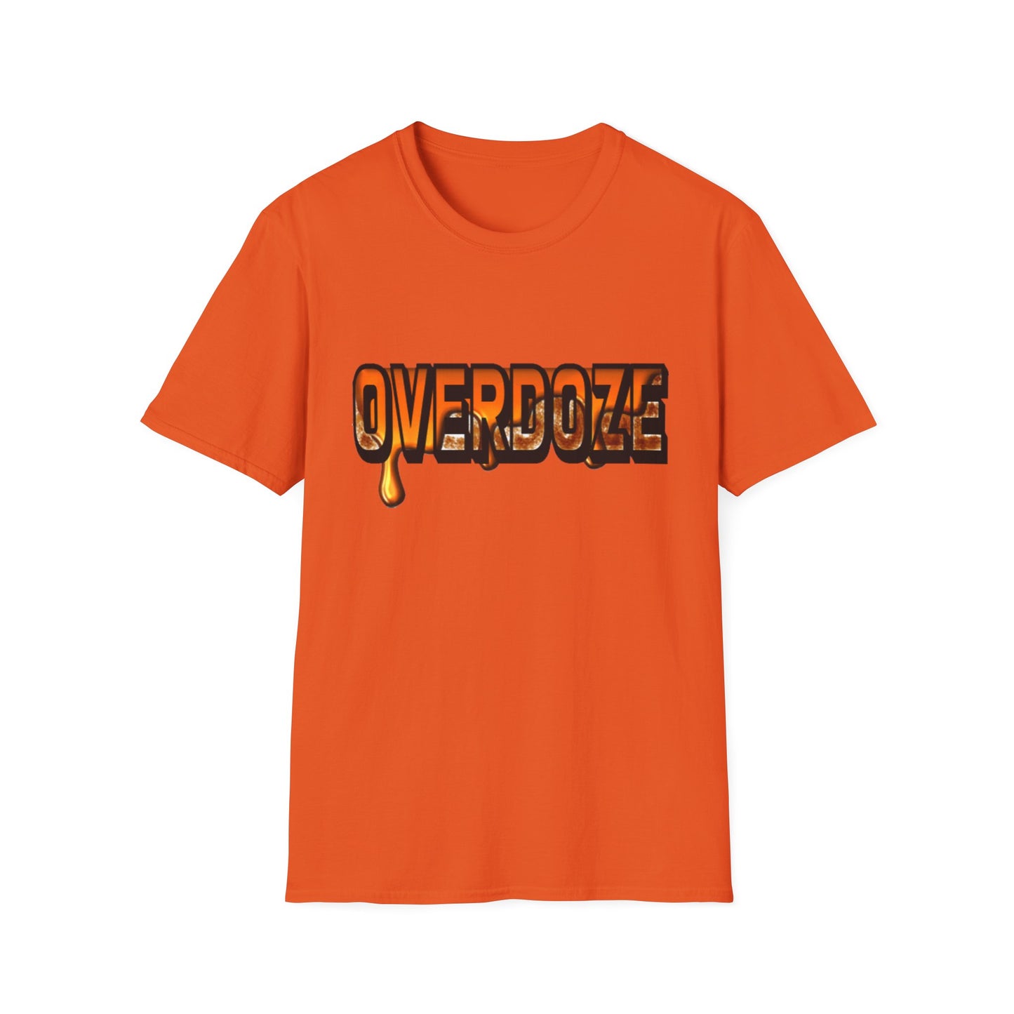 Street Style Unisex T-Shirt with 'OVERDOZE' Graphic