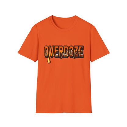 Street Style Unisex T-Shirt with 'OVERDOZE' Graphic