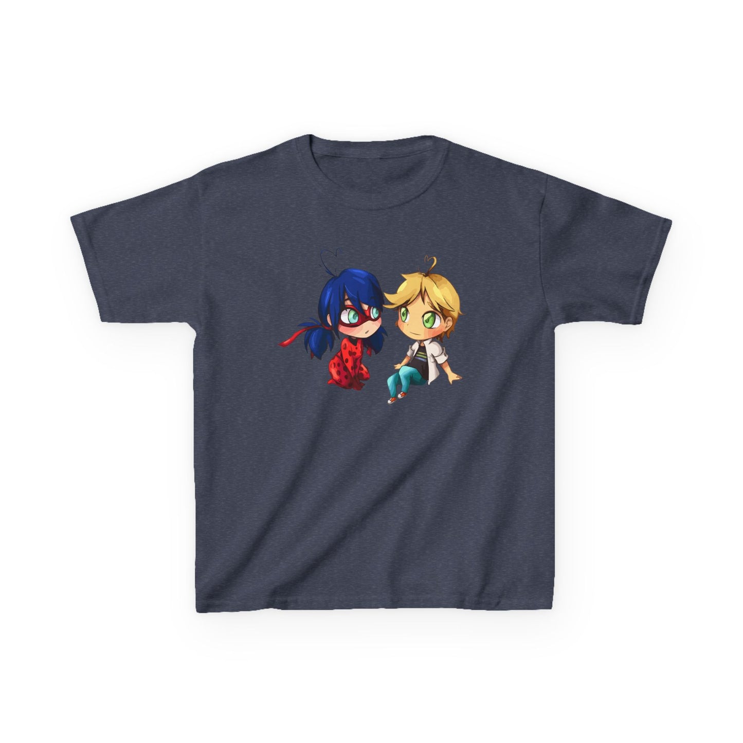 Kids Cute Chibi Characters Tee, Lightweight T-Shirt for Playtime, Gifts for Boys & Girls, Cartoon Lover Apparel, Birthday Outfit