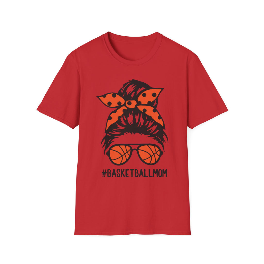 #BasketballMom Unisex Softstyle T-Shirt - Fun and Stylish Tee for Basketball Moms