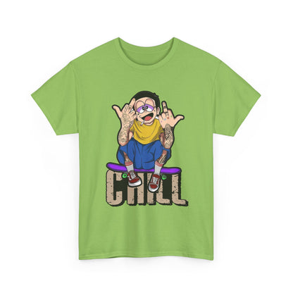 Chill Vibes Unisex Heavy Cotton Tee – Perfect for Relaxed Days