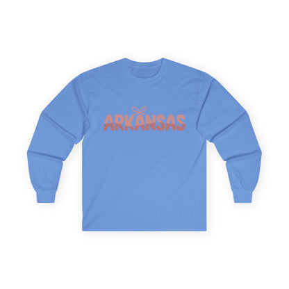 Arkansas Script Long Sleeve Tee
