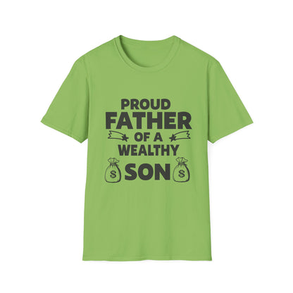Proud Father T-Shirt - Unisex Softstyle Tee for Celebrating Dads