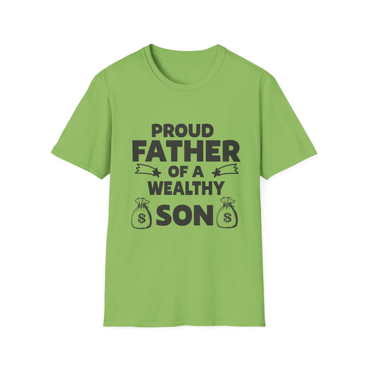 Proud Father T-Shirt - Unisex Softstyle Tee for Celebrating Dads