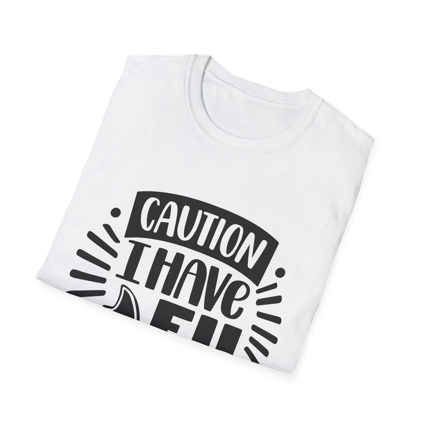 Caution: I Have No Filter Unisex Softstyle T-Shirt - Fun and Quirky Graphic Tee for Casual Wear