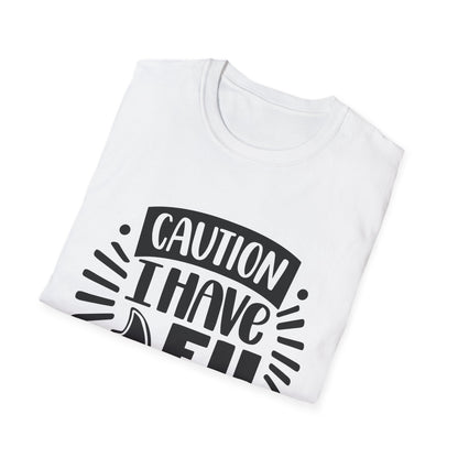 Caution: I Have No Filter Unisex Softstyle T-Shirt - Fun and Quirky Graphic Tee for Casual Wear