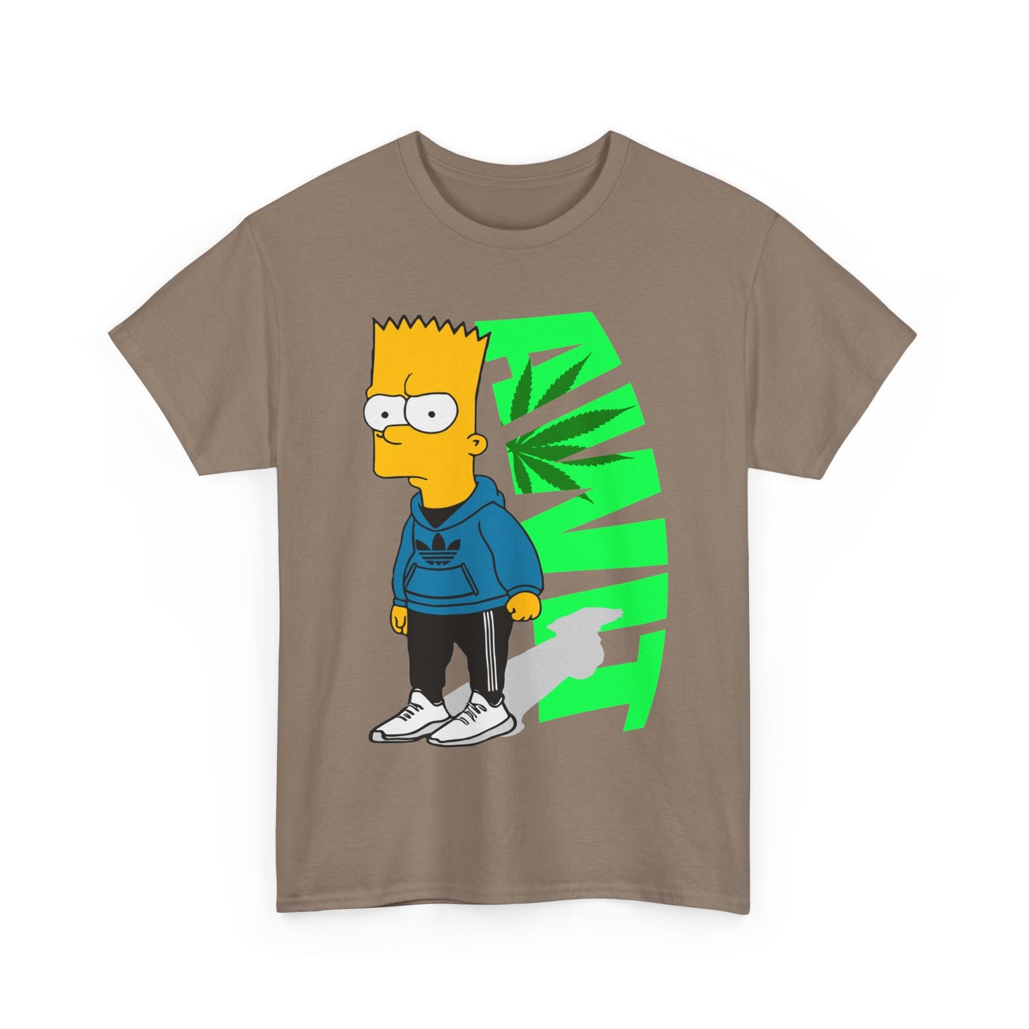 Bart Simpson Cannabis Vibe Unisex Heavy Cotton Tee