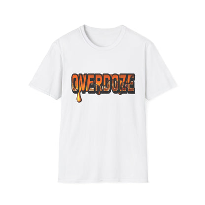 Street Style Unisex T-Shirt with 'OVERDOZE' Graphic