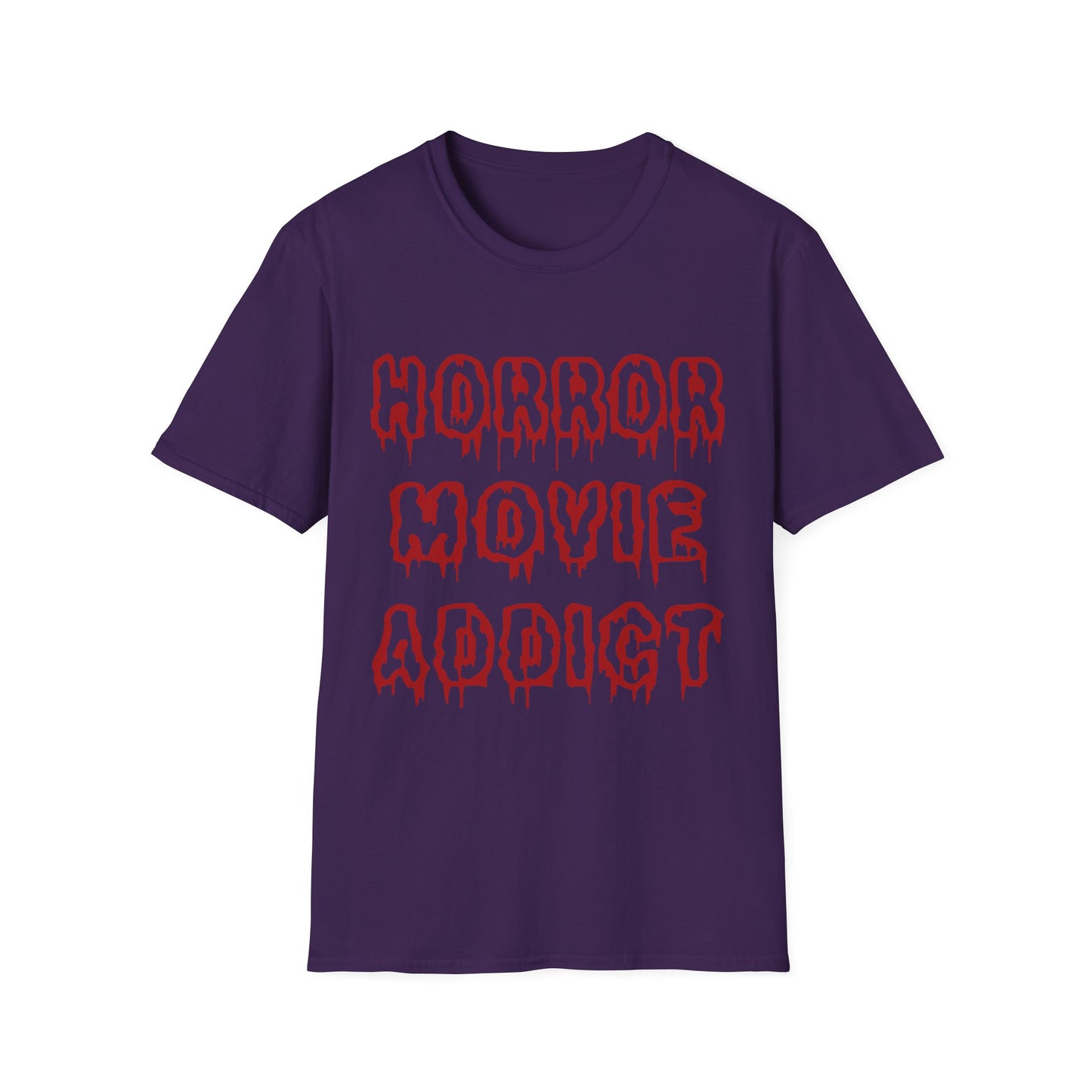 Unisex Horror Movie Addict T-Shirt – Perfect for Halloween, Movie Nights, Gifts for Cinephiles, Casual Wear, Comfortable Style