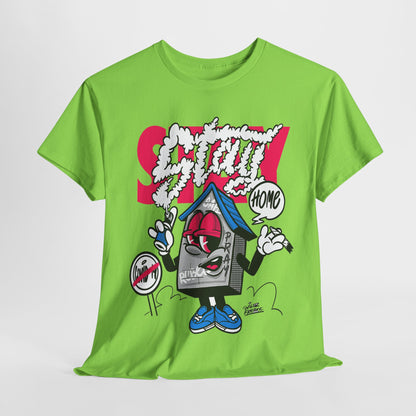 Street Art Unisex Heavy Cotton Tee - SNOT HOME Graphic Design
