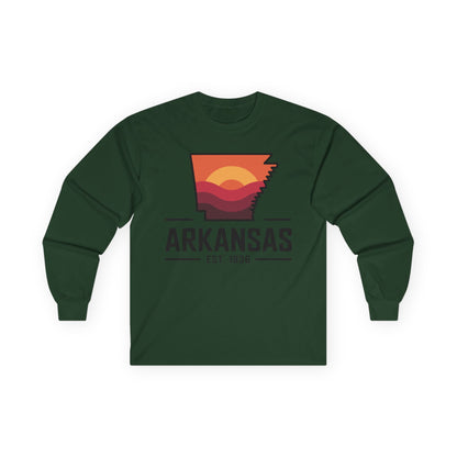 Arkansas Sunset Long Sleeve Tee — AR State Est. 1836