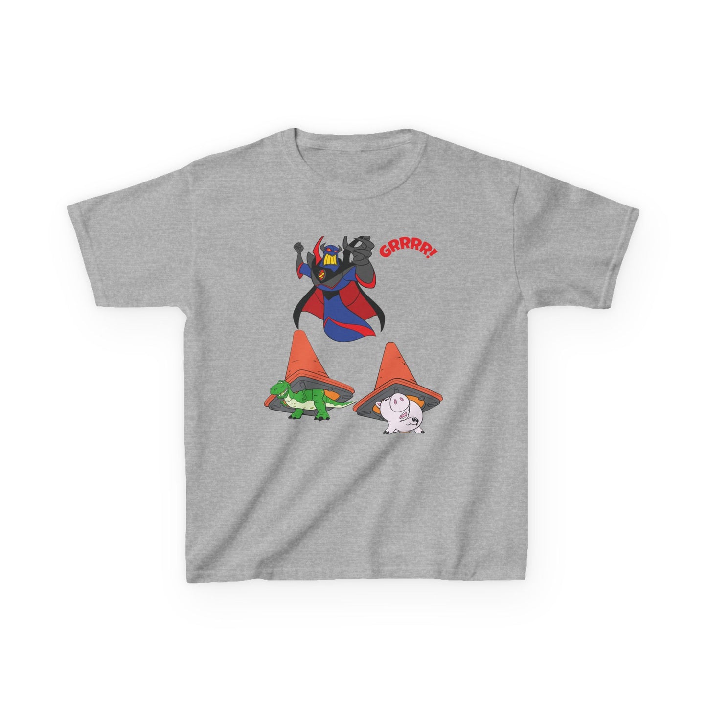 Kids Cartoon Battle Tee - Fun & Unique Grrr! Design