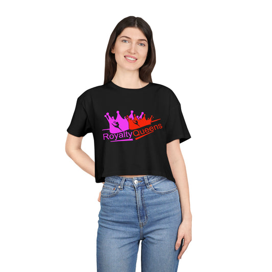 Royalty Queens Women's Crop Tee for Confident Style, Perfect for Festivals, Parties, Birthdays, Gifts & Casual Wear
