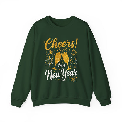 Cheers to a New Year Sweatshirt — New Year’s Eve Celebration Crewneck