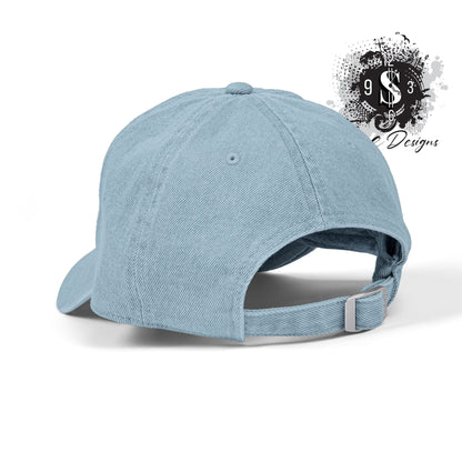 Stylish Embroidered Denim Hat with Glitter Design, Perfect for Casual Style, Fashion Accessory, Gift for Her, Birthday, Everyday Wear