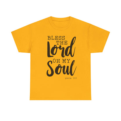 Bless the Lord Unisex Heavy Cotton Tee - Inspirational Christian Shirt